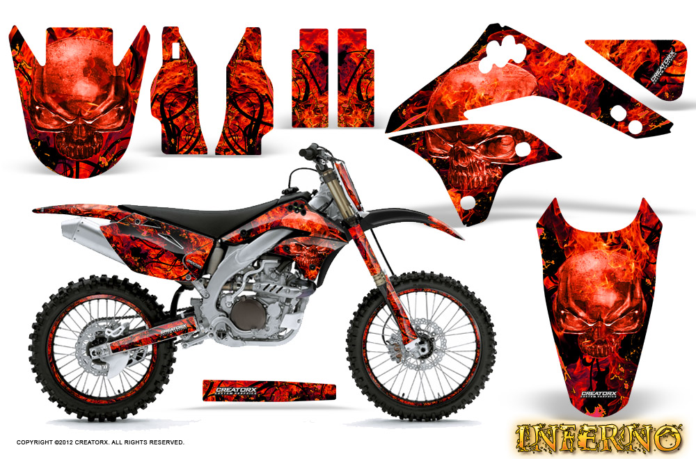 Kawasaki KX450F 2006-2008 Graphics | CREATORX Graphics MX & ATV Decals ...