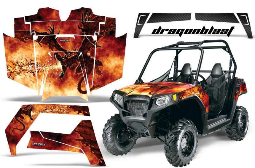 Polaris RZR 900 XP 4 Door Graphics for Pro Armor Doors CREATORX